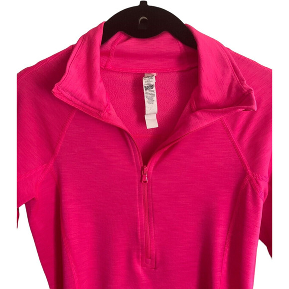 Under Armour ColdGear Fitted Pullover XS Pink Quarter-Zip Thumbholes - Picture 9 of 14
